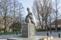 The Statue of the cardinal Stefan Wyszynski in Warsaw