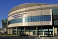 Warsaw, Poland - Arena Ursynow, the modern sports and concert hall in Ursynow - residential district in southern Warsaw