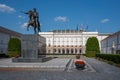Presidential Palace and Jozef Poniatowski Monument created by Bertel Thorvaldsen in 1829 - Warsaw, Poland