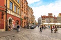 Warsaw, Poland - August 2, 2017: Architecture and people on the street New World in Warsaw. Royalty Free Stock Photo