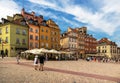 Warsaw, Poland - August 2, 2017: Architecture and people on the street New World in Warsaw. Royalty Free Stock Photo