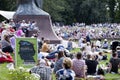 Outdoor open recital of Chopin`s music Royalty Free Stock Photo