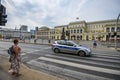 WARSAW. POLAND - August 2015:Police Car Reno Megan. Classic Days Warsaw 2018.