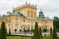 WARSAW, POLAND - AUGUST 11: The royal Wilanow Palace in Warsaw