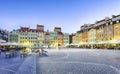 Warsaw, Poland - 21 August, 2016:Rynek main square in Old Town i