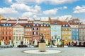 Warsaw, Poland - August 7th, 2021: Statue of the mermaid - official symbol of Warsaw city located in the centre of the Old Town Royalty Free Stock Photo