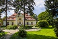 Warsaw / Poland - August 04 2019: Villa Intrata. Garden and Museum of Royal Wilanow Palace in Warsaw