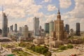 Warsaw Poland, City Skyline with Skyscrapers