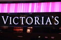 Sign Victoria`s Secret. Company signboard Victoria`s Secret.