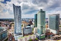 Warsaw, Poland. Downtown business skyscrapers