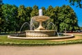 Warsaw, Poland, fountain and sculptures in Saxon Garden