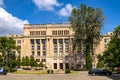 Warsaw, Poland - Front view of the polish government Ministry of Finance headquarter building at the Swietokrzyska street in the