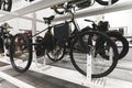 Warsaw, Poland 17.01.2023 full shot of an old black bicycle in the Museum of Technology Royalty Free Stock Photo