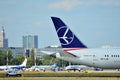 SP-LRE LOT - Polish Airlines Boeing 787-8 Dreamliner preparing to take off.