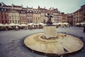 WARSAW, POLAND - JULY 08, 2015: Statue of Syrenka (Mermaid of W