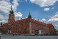 Warsaw, Poland - June 23, 2016. At the castle square of the old town in Warsaw. Royalty Free Stock Photo