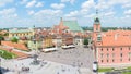 WARSAW, POLAND - JUNE 16: Castle Square in Warsaw Poland, with s Royalty Free Stock Photo