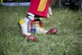 Clown during outdoor performance on Kids Day