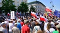 Warsaw, Poland. 4 June 2023. Hundreds of thousands march in anti-government protest to show support for democracy.