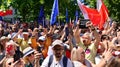 Warsaw, Poland. 4 June 2023. Hundreds of thousands march in anti-government protest to show support for democracy.