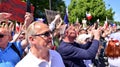 Warsaw, Poland. 4 June 2023. Hundreds of thousands march in anti-government protest to show support for democracy.