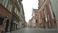 WARSAW, POLAND - JUNE 30, 2022. Old Town of Warsaw empty Piwna street Royalty Free Stock Photo