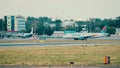 WARSAW, POLAND - JUNE 15, 2018. TC-OBS Onur Air Airbus A320-232 airplane taxiing