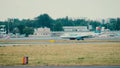 WARSAW, POLAND - JUNE 15, 2018. TC-OBS Onur Air Airbus A320-232 airplane taxiing