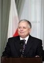 Warsaw, Poland - Lech Kaczynski - president of Poland and one of leaders of the Law and Justice party PiS