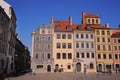 WARSAW, POLAND - MARCH 22, 2022: Beautiful view of Old Town city street on sunny day Royalty Free Stock Photo