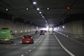 Driving a car in Ursynow Tunnel