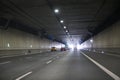 Driving a car in Ursynow Tunnel