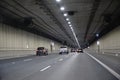 Driving a car in Ursynow Tunnel