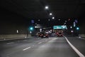 Driving a car in Ursynow Tunnel