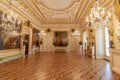 Warsaw, Poland May 31, 2018: The Ballroom inside the Royal Warsaw Castle