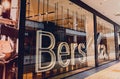 WARSAW. POLAND - MAY 21, 2023: Bershka brand retail shop logo signboard on the storefront in the shopping mall