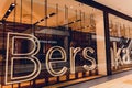 WARSAW. POLAND - MAY 21, 2023: Bershka brand retail shop logo signboard on the storefront in the shopping mall