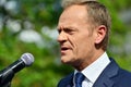 Donald Tusk  the President of the European Council present in Warsaw  called on Poland`s political leaders to respect the constitu Royalty Free Stock Photo