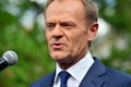 Donald Tusk  the President of the European Council present in Warsaw  called on Poland`s political leaders to respect the constitu Royalty Free Stock Photo