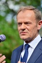 Donald Tusk  the President of the European Council present in Warsaw  called on Poland`s political leaders to respect the constitu Royalty Free Stock Photo