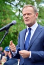 Donald Tusk the President of the European Council present in Warsaw called on Poland`s political leaders to respect the constitu