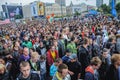 Rally for soft drugs legalization in Warsaw, Poland Royalty Free Stock Photo