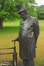 WARSAW, POLAND - MAY 12, 2012: Sculpture of Sir William Heerlein Lindley in the town park. He was a British civil engineer.