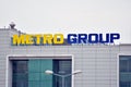 Sign Metro group. Company signboard Metro Group.