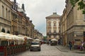 WARSAW, POLAND - MAY 12, 2012: View of the historic buildings in old part Rynek Nowego Miasta of Warsaw capital of Poland. Its