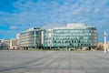 Warsaw, Poland - 03.01.2019: Metropolitan office building downtown Warsaw by Pilsudskiego Square in city center