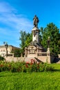 Warsaw, Poland. Monument of Adam Mickiewicz