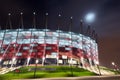 Warsaw, Poland - National Stadium in Warsaw at night