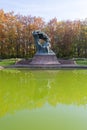 Chopin Statue, Polish composer and virtuoso pianistin, Royal Baths Park, Lazienki Warszawskie, Warsaw, Poland