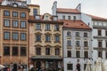 Colorful buildings on Old Town Market Place Square in Warsaw Royalty Free Stock Photo